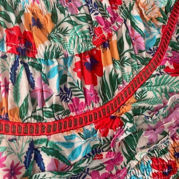 Lost & Wander Floral Smocked Dress Size Medium All Summer Long Mini Dress - Picture 4 of 7